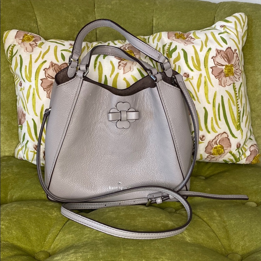Kate Spade Gray Leather Handbag